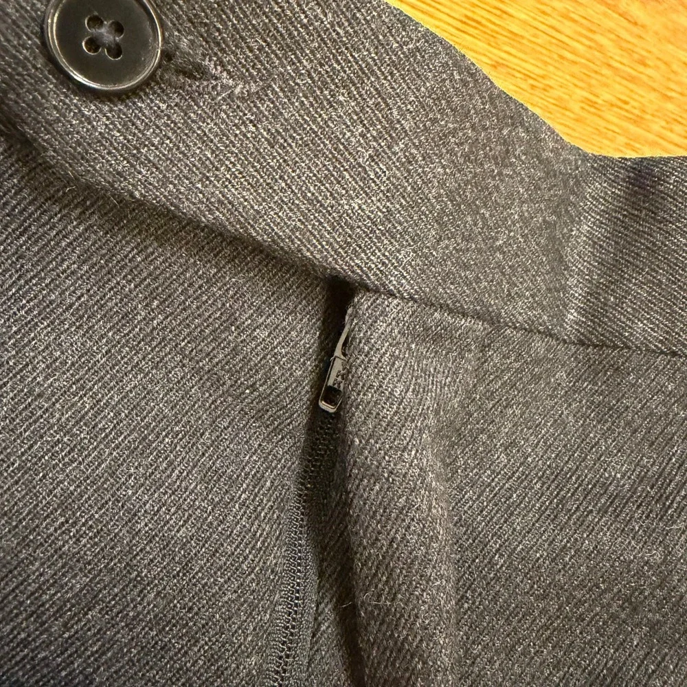 Vintage Paul Stuart Dress Pants Fits Mens 30x28 Gray Wool Pleated Cuffed USA